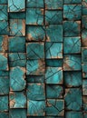Abstract cracked turquoise texture