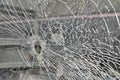 Abstract Cracked Window Glass Royalty Free Stock Photo