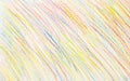 Abstract crayon drawings on white paper background. Royalty Free Stock Photo