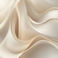 Abstract Cream Colored Fabric with Soft Undulating Waves