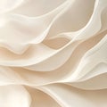 Abstract Cream Fabric Texture Soft Undulating Waves and Folds