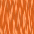 Abstract cream hand drawn vertical doodle line design. Seamless irregular vector pattern on bright orange background