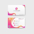 Abstract creative business card template Royalty Free Stock Photo