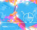 Abstract creative concept vector line draw background for web, mobile app, illustration template design, business Royalty Free Stock Photo