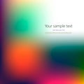 Abstract Creative concept vector multicolored blurred background.
