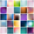 Abstract Creative concept vector multicolored blurred background set. For Web and Mobile Applications, art illustration Royalty Free Stock Photo