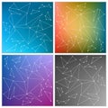 Abstract Creative concept vector multicolored blurred background set. For Web and Mobile Applications, art illustration Royalty Free Stock Photo