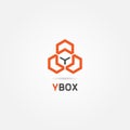 Abstract Creative Cube Box Logo Sign Symbol Icon Royalty Free Stock Photo