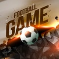 Abstract creative football game visualization