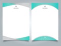 Abstract creative letterhead design template light blue color ge Royalty Free Stock Photo