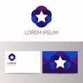 Abstract creative star logo icon sign vector design