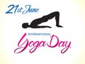 Abstract creative yoga day background