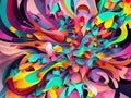 Abstract creativity, mystery, vibrant colors, 4K resolution, visual storytelling