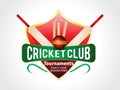 abstract cricket background with shield Royalty Free Stock Photo