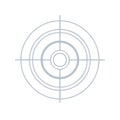 Abstract Crosshair Icon Target Aiming Vector Symbol on White Background Royalty Free Stock Photo