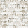 Abstract crowd of peoples, seamless pattern for