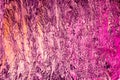 Abstract crumpled foil background. Grunge photo background. Neon colors. Pink and orange colors