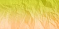 Abstract crumpled paper banana yellow sand color multi colors effects background.