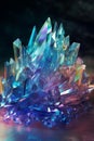 Abstract crystal background. Generative ai Royalty Free Stock Photo