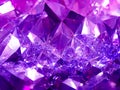 abstract crystal background with purple crystals