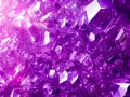 abstract crystal background with purple crystals