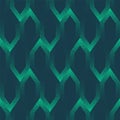 Abstract Crystal Lattice Vector Seamless Pattern Trend Turquoise Background