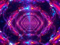 Crystal Prism and Kaleidoscope Abstract Background. Royalty Free Stock Photo