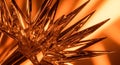 Abstract crystal structure with orange lighting Royalty Free Stock Photo