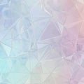 Abstract crystalline background featuring delicate pastel gradient geometric patterns and shimmering iridescent holographic Royalty Free Stock Photo