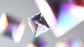 Abstract Diamond Prism Light Refraction Royalty Free Stock Photo