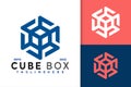 Abstract Cube Box Logo Design, Brand Identity logos vector, modern logo, Logo Designs Vector Illustration Template Royalty Free Stock Photo