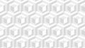 Abstract cube isometric background. Seamless wallpaper texture. White graphic design