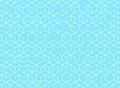 Abstract cube pattern on blue background. Digital geometric line