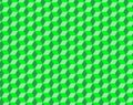 Abstract cube pattern in editable vector format. Seamless Cubes Pattern. Green color. 3D vector background.