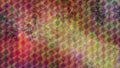 Abstract Cube Pattern with Rainbow Colored Texture - Abstract Background Texture Royalty Free Stock Photo