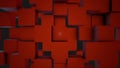 Abstract Cubes Background Random Motion, 3d Loopable Animation. Abstract color boxes background. Seamless Looping Royalty Free Stock Photo