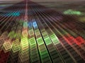 Abstract cubes way - fractal digitally generated image Royalty Free Stock Photo