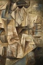 Abstract cubism oil painting
