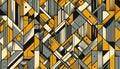 A abstract cubist fabric print, Ai generated image Royalty Free Stock Photo