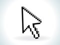 Abstract cursor icon 3d Royalty Free Stock Photo
