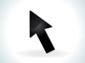 Abstract cursor icon glossy Royalty Free Stock Photo