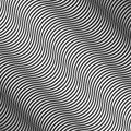 Abstract curve black and white background , modern 3d pattern ,