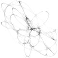 Abstract curve geometric line art sketch illustration