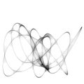 Abstract curve geometric line art sketch illustration