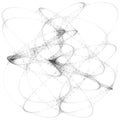 Abstract curve geometric line art sketch illustration
