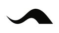 Abstract Curve Line, Dynamic Smooth Element Design, vector design Generative AI Royalty Free Stock Photo
