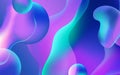 Abstract curve shape background. Smooth bend shape filled with colorful glow