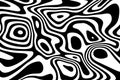 Abstract curved black and white optical illusion lines.Vector abstract cover background.