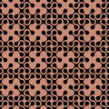 Abstract curved geometric seamless pattern