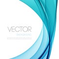 Abstract curved lines background. Template Royalty Free Stock Photo